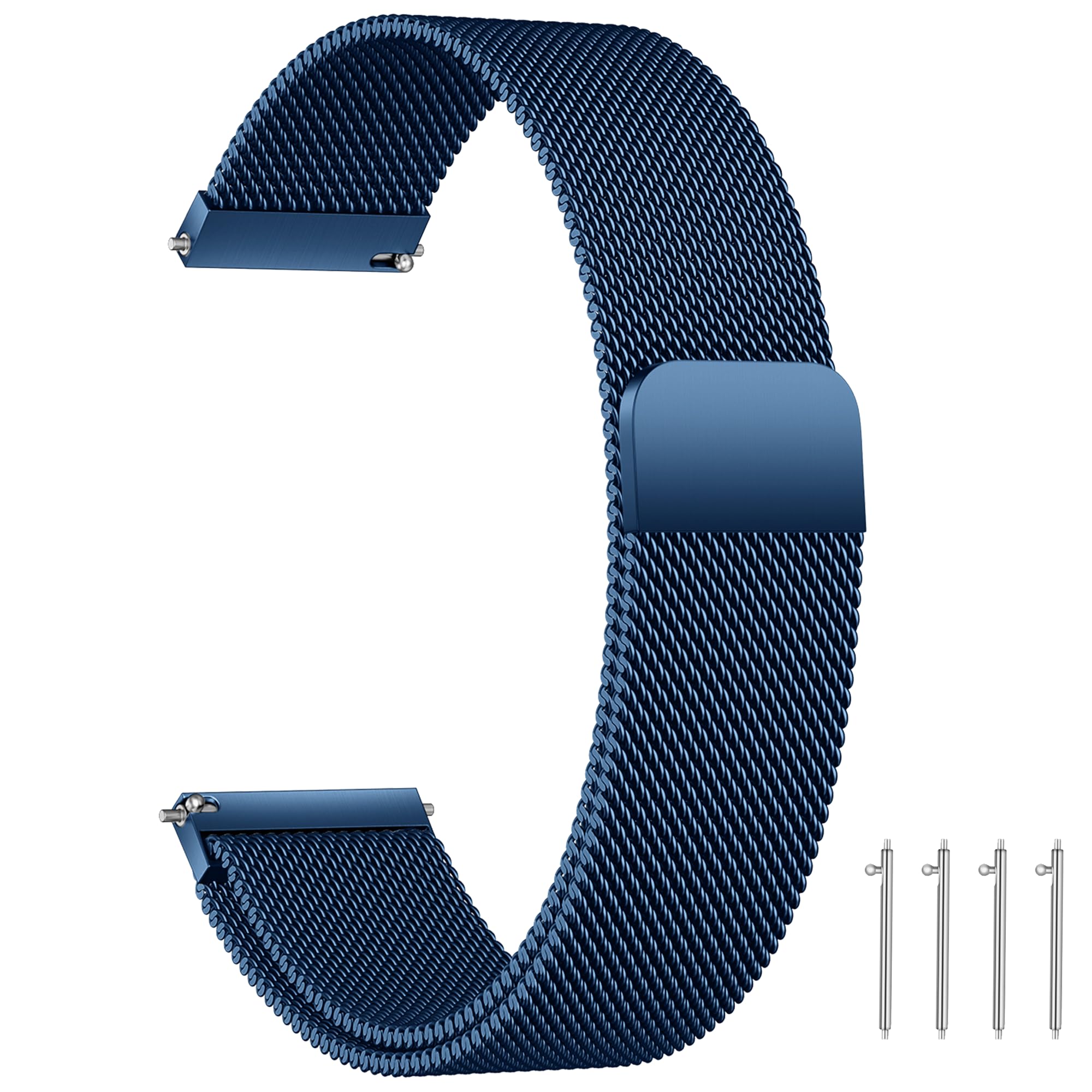Edelstahl Mesh Uhrenarmband Metall Ersatz Armband Magnetverschluss Smartwatch Schnellverschluss Watch Uhren Ersatzband Für Damen Herren
